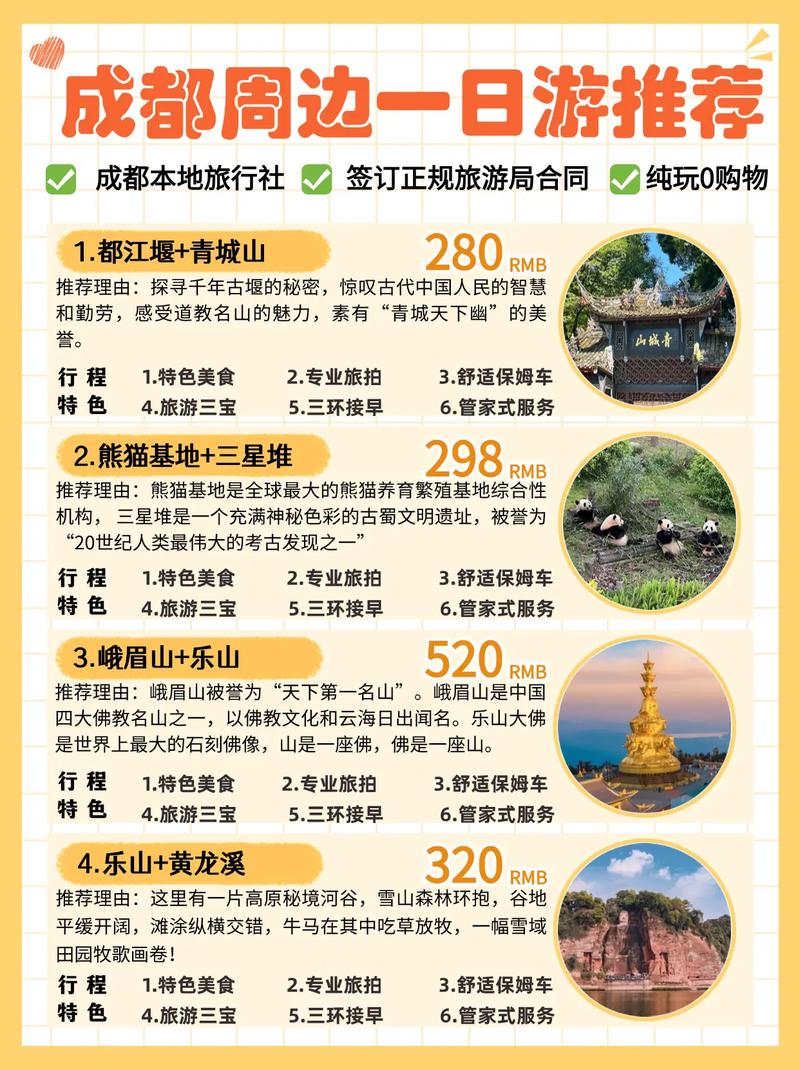 成都周边游最佳攻略,成都适合耍一天的地方