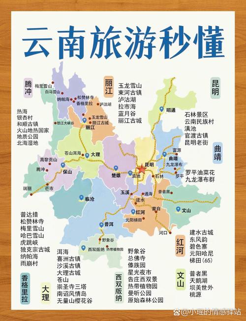 昆明景点高清地图?