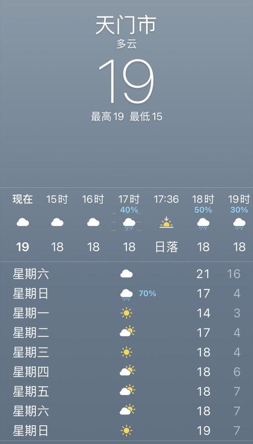 天门明天天气预报查询,明日白天,夜间天气情况怎么样