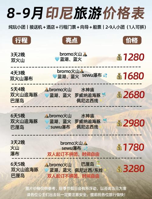 两人跟团去巴厘岛大概需要多少钱?