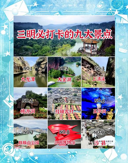 三明景点排名榜前十名
