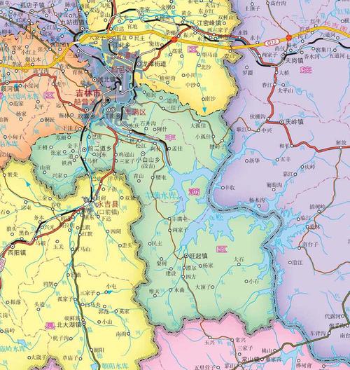 吉林市丰满区地图