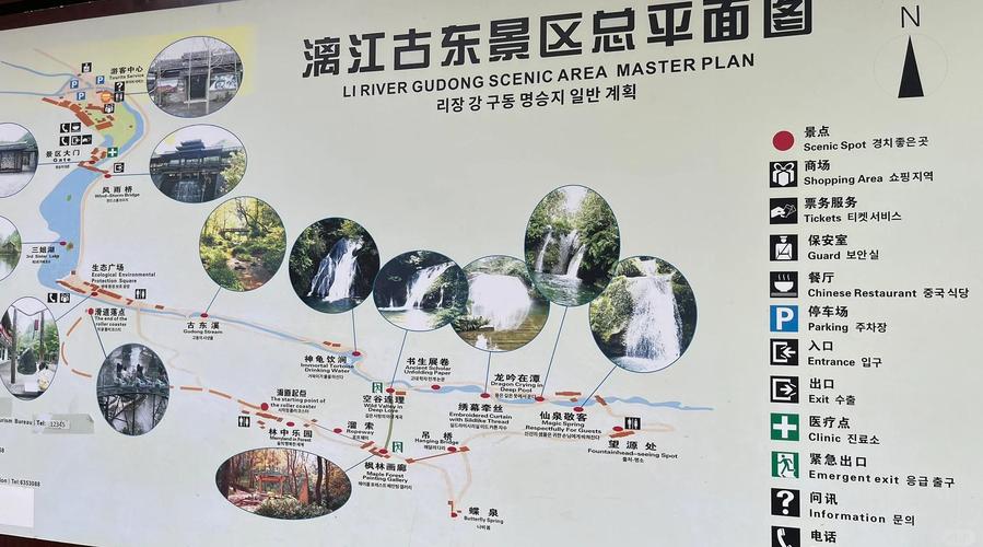 古东森林瀑布特色