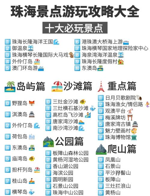珠海旅游攻略一日游最佳景点