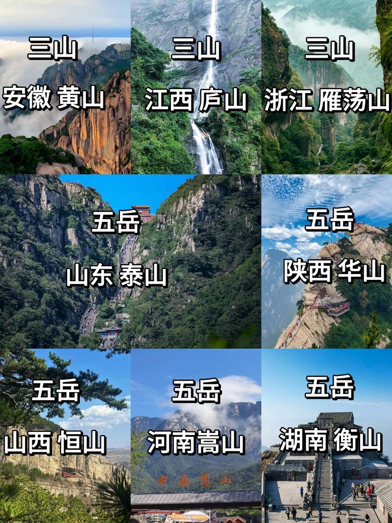 三山五岳分别指的是什么山