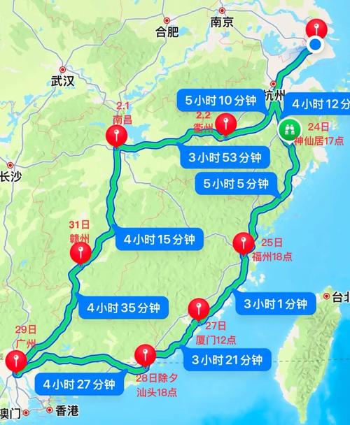 上海出发自驾游路线推荐,上海出发自驾游路线推荐表