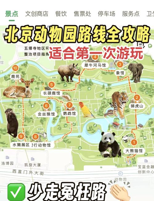 北京手绘旅游地图:北京动物园内容简介