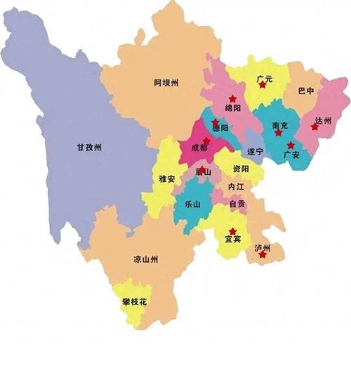 云贵川三省地图