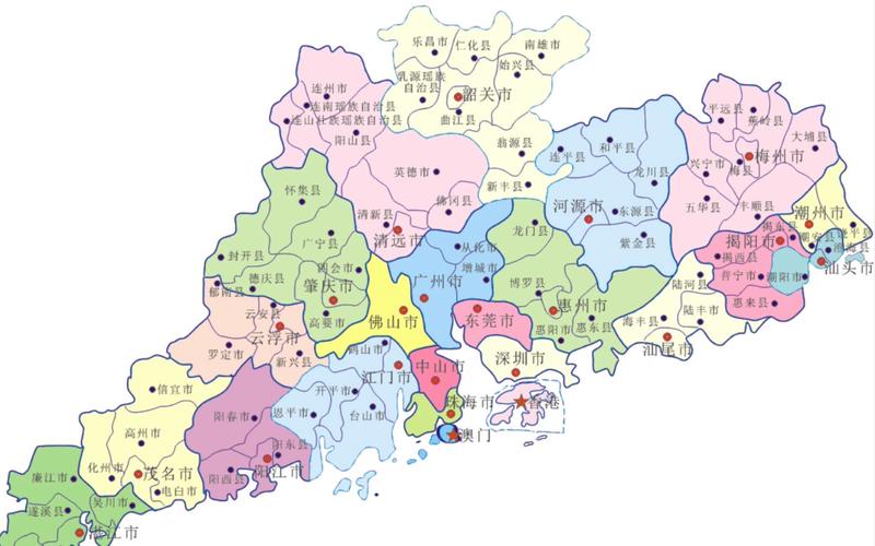 广东省高清地图,建议收藏!