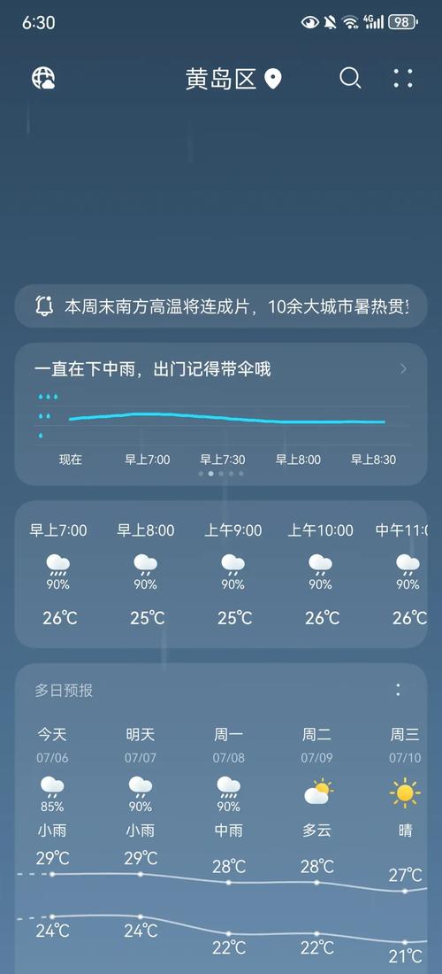 山东青岛黄岛天气预报7天,山东青岛黄岛天气预报7天查询结果