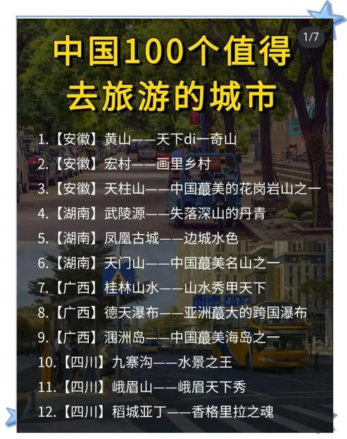 中国前十旅游景点排名榜前十名