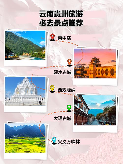 云南贵州有哪些名胜的风景区,贵州云南哪个好玩