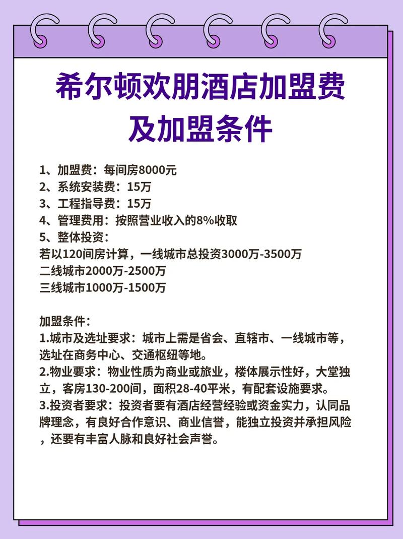 希尔顿酒店120间要投资多少钱?