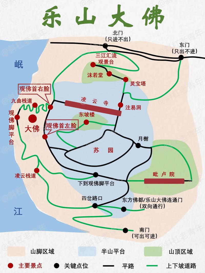 乐山大佛游览路线,详细攻略推荐