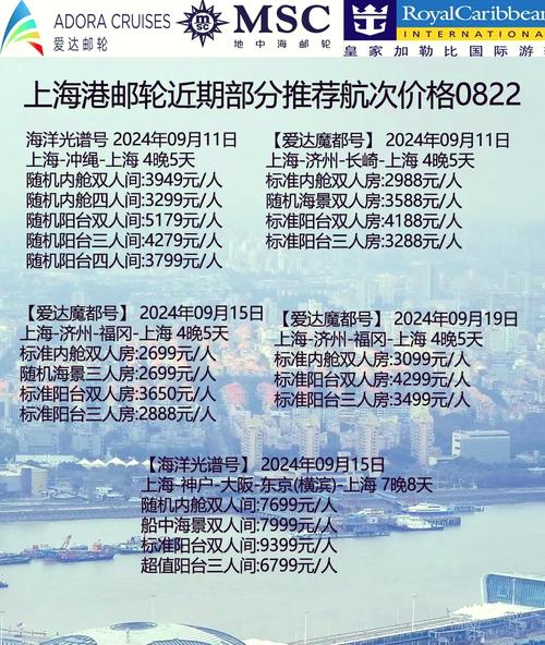 上海邮轮旅游路线及费用,上海邮轮旅行