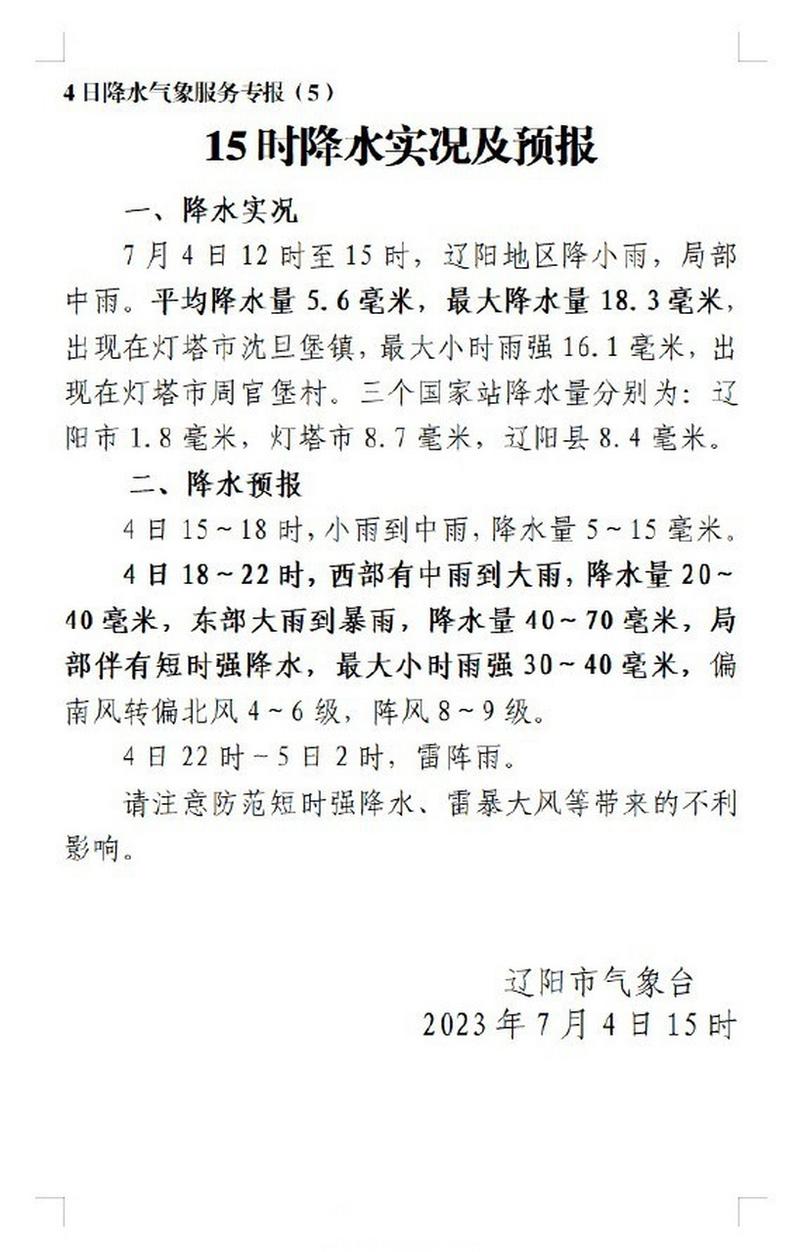 辽阳窝棚天气预报