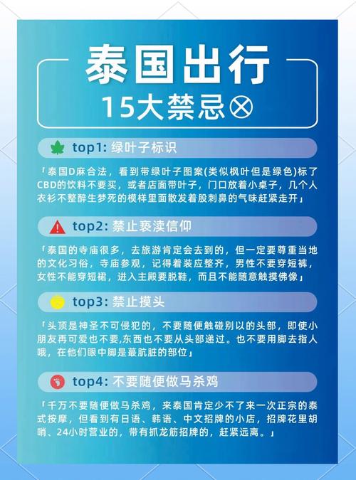 去泰国旅游必读:禁忌事项和注意事项