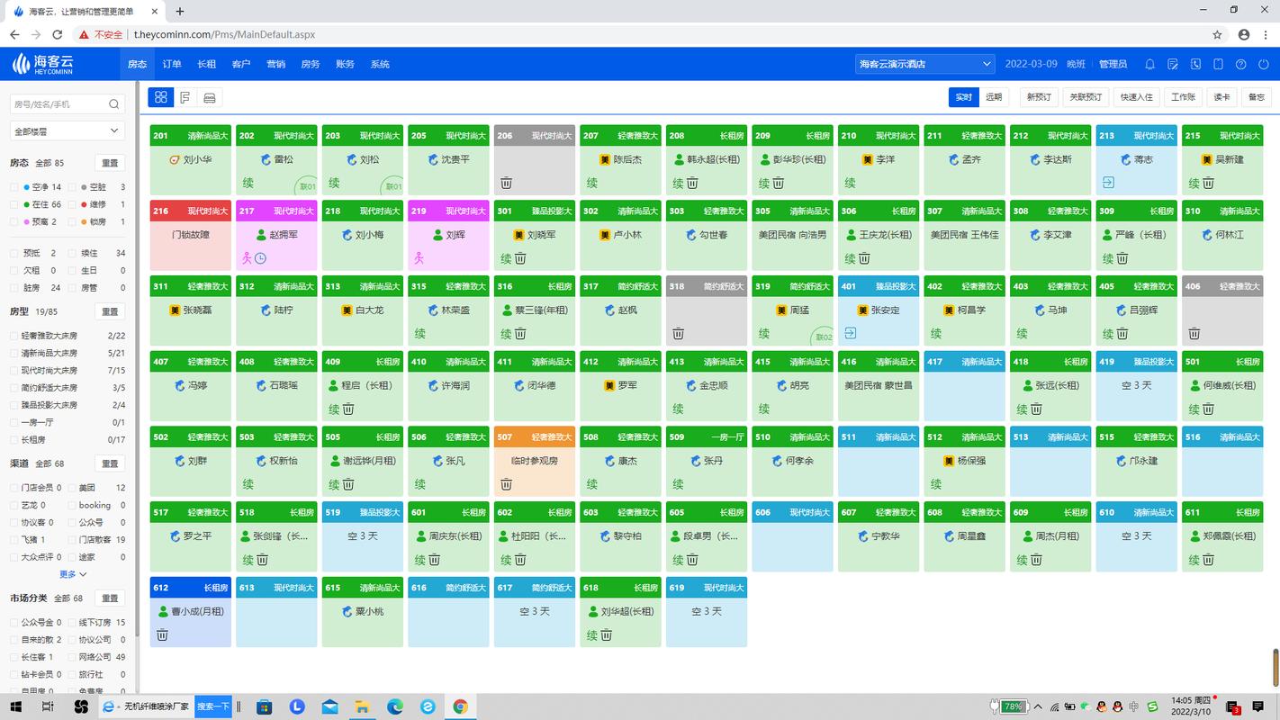 2020年前十酒店管理系统(PMS)TOP10排名榜
