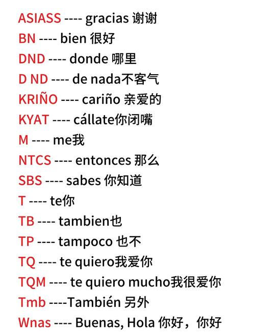 西班牙语各种颜色翻译