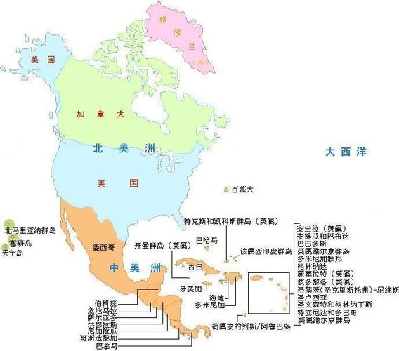 北美洲国家有哪些