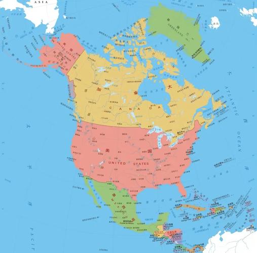 北美地区有哪些国家?