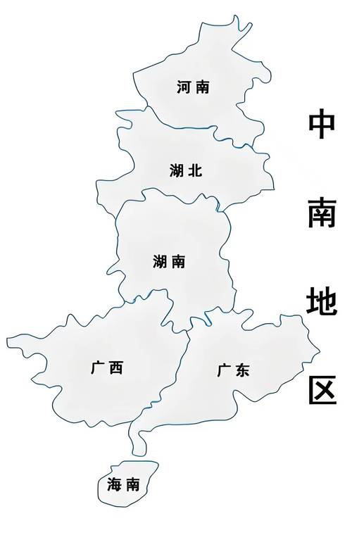 中南六省地图