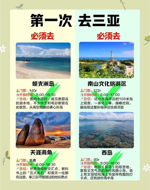 三亚哪些景点不要门票