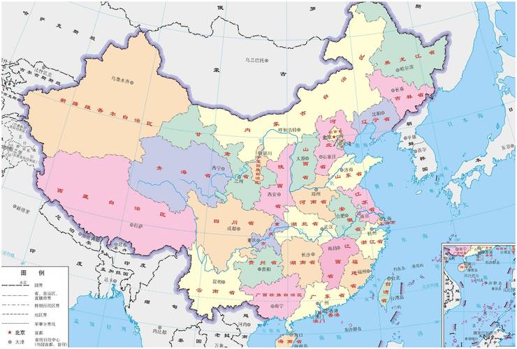 中国大陆31省市区高清交通地图