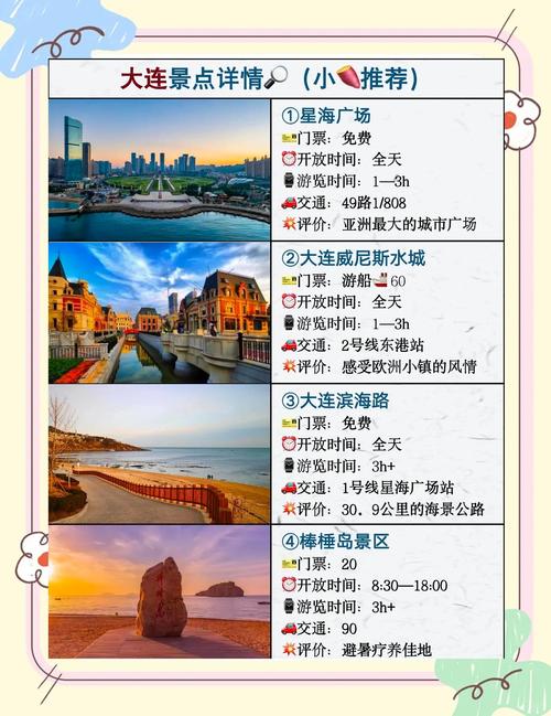 大连三日游最佳攻略,详细行程安排及景点推荐