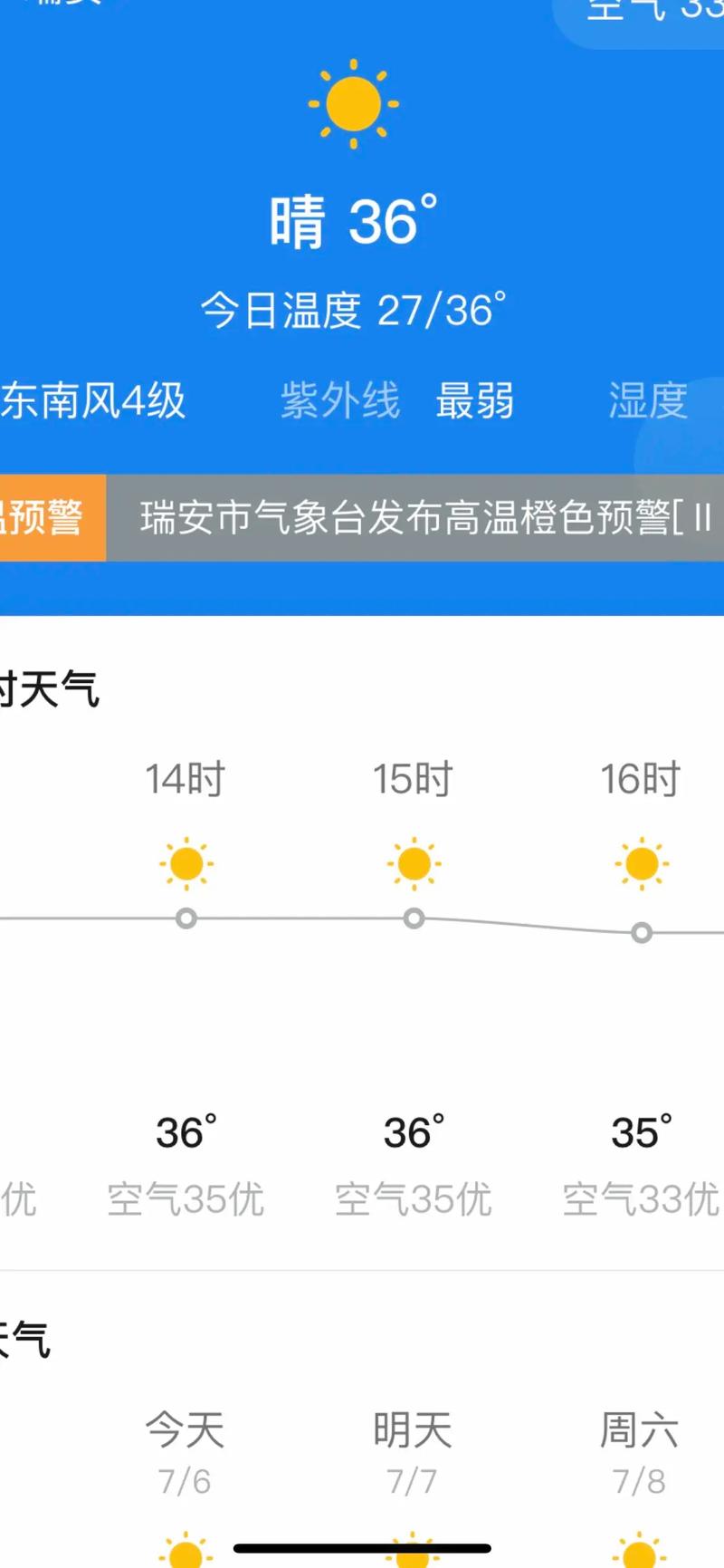 瑞安天气预报2O16年10月22日