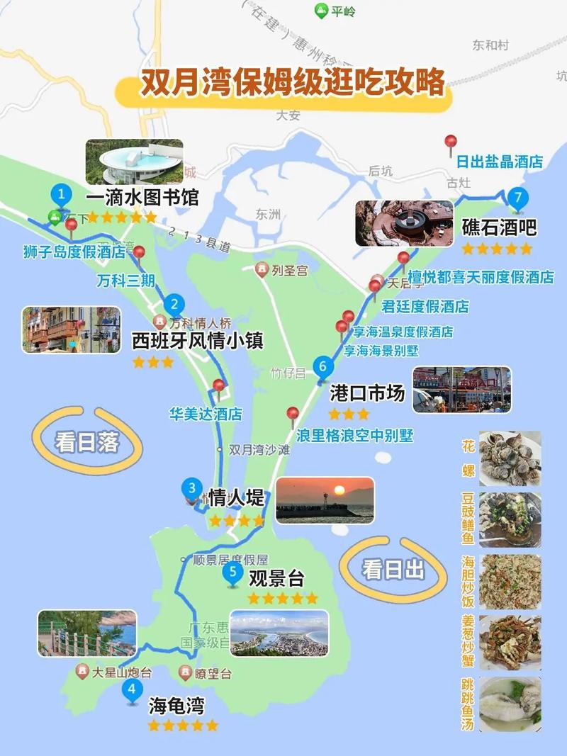 惠州双月湾旅游攻略一天游