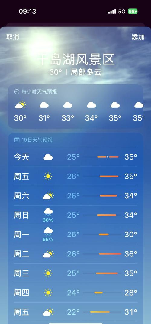 浙江千岛湖天气预报一周,浙江千岛湖天气预报一周7天