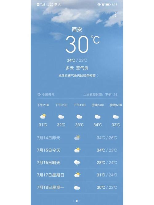 西安天气预报30天